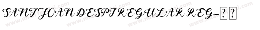 SANT JOAN DESPI REGULAR REG字体转换